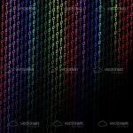 Colorful Binary Code Background